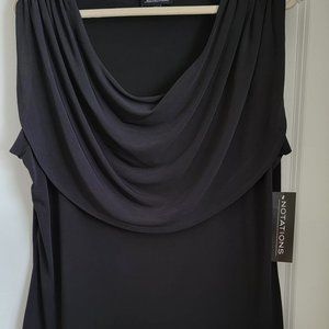Notations Sleeveless Cowl Neck Top - NWT